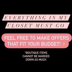 EVERYTHING MUST GO💕💕